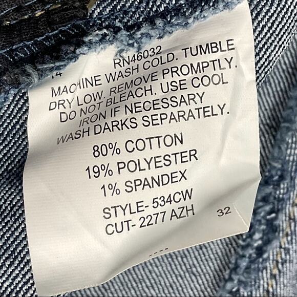 N Touch Denim Jeans Women's Plus Sz 20W Blue Stretch Straight Leg Casual Comfort - Picture 6 of 10